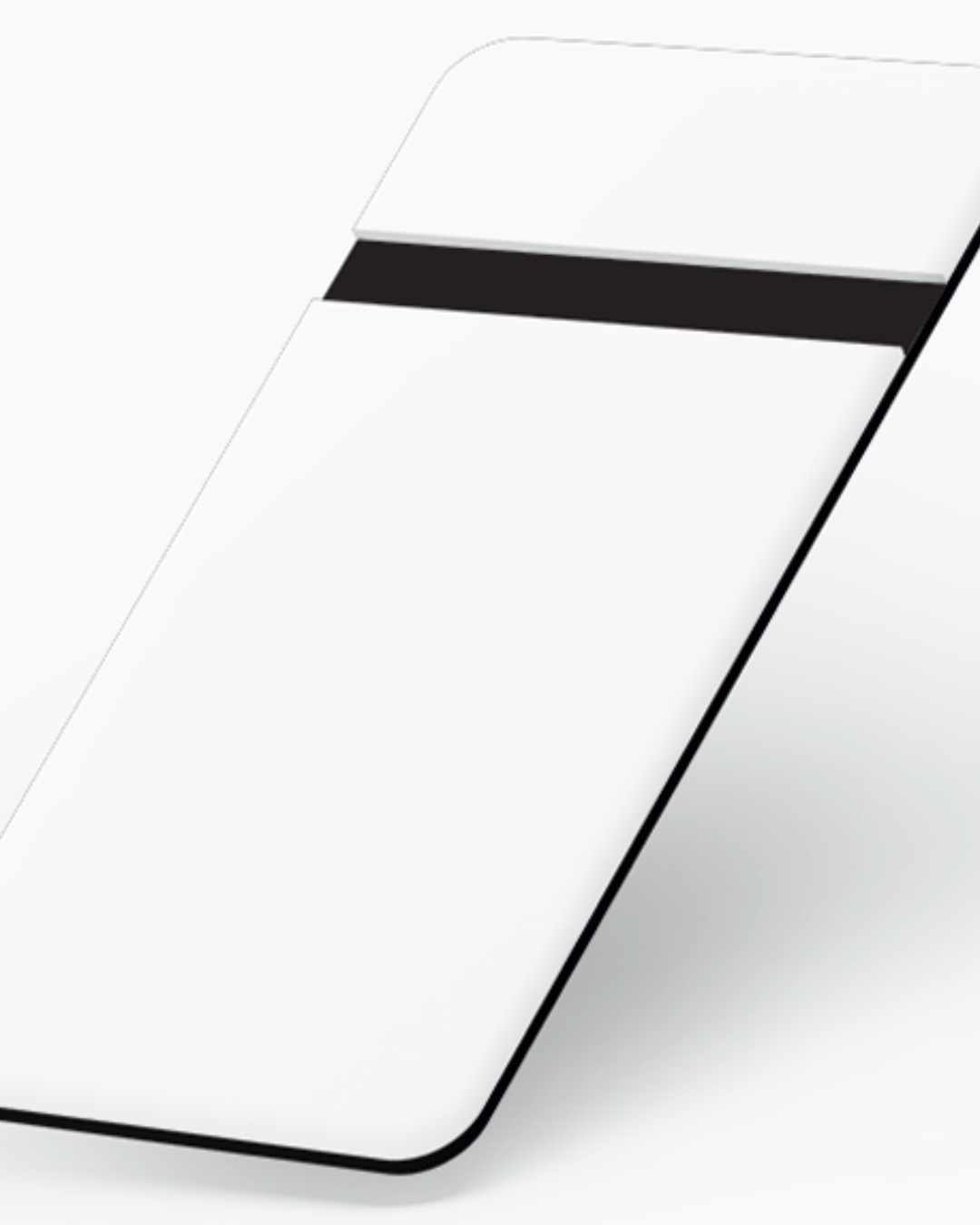 Planchas Lamicoid color Blanco sobre Negro 122 x 60cm
