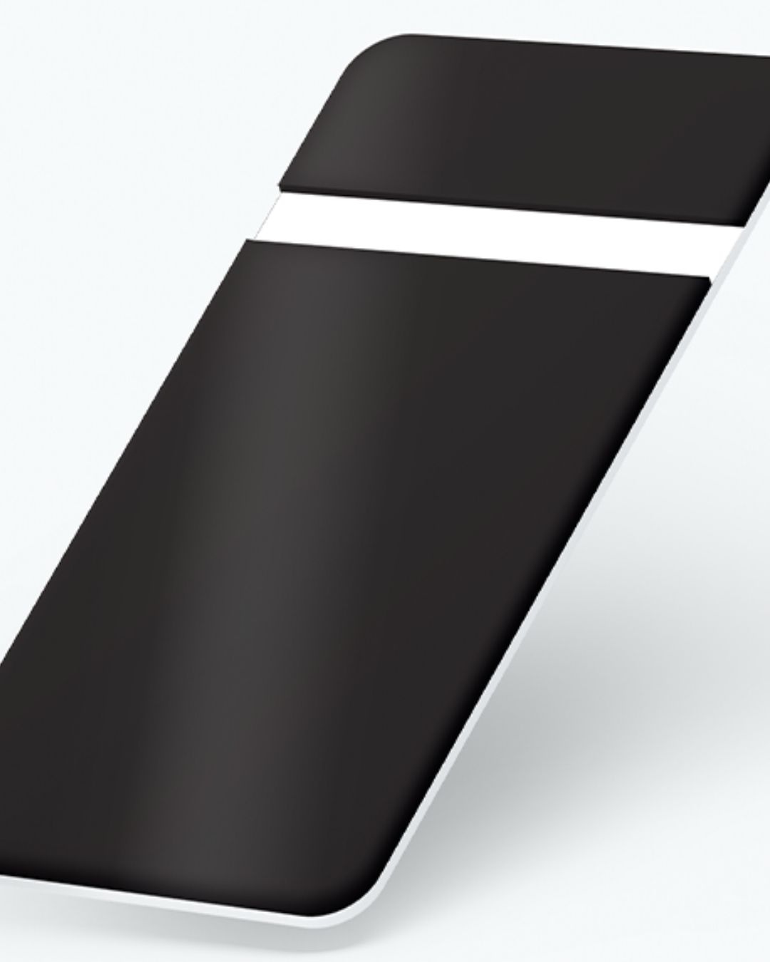 Planchas Lamicoid ABS color Negro sobre Blanco 122 x 60cm - Lamicoid