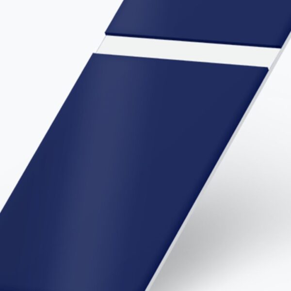 Planchas Lamicoid color Azul sobre Blanco 122 x 60cm