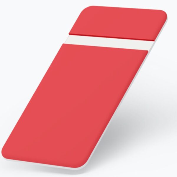 Planchas Lamicoid color Rejo sobre Blanco 122 x 60cm