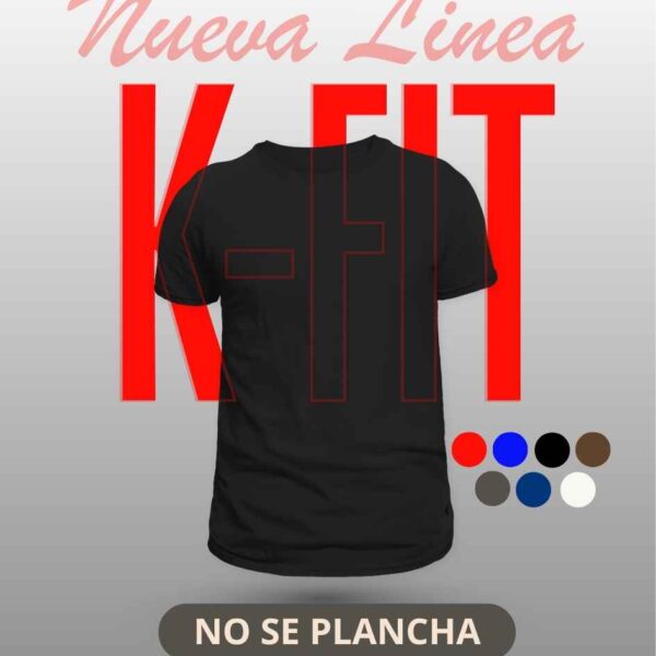 Poleras Polo Tela K-FIT Manga Corta